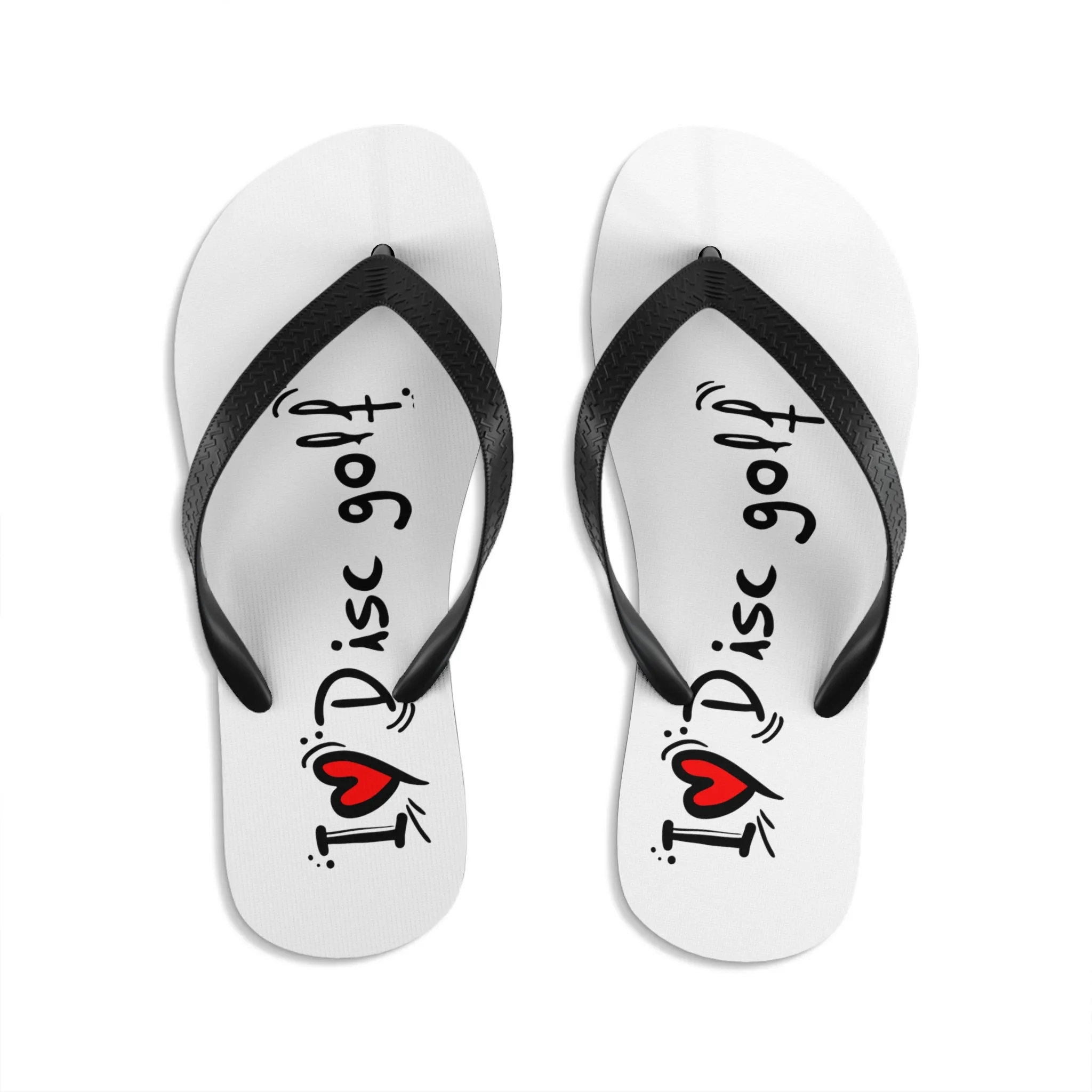 Flip-Flops - I LOVE DISC GOLF -Unisex  (S-M-L)
