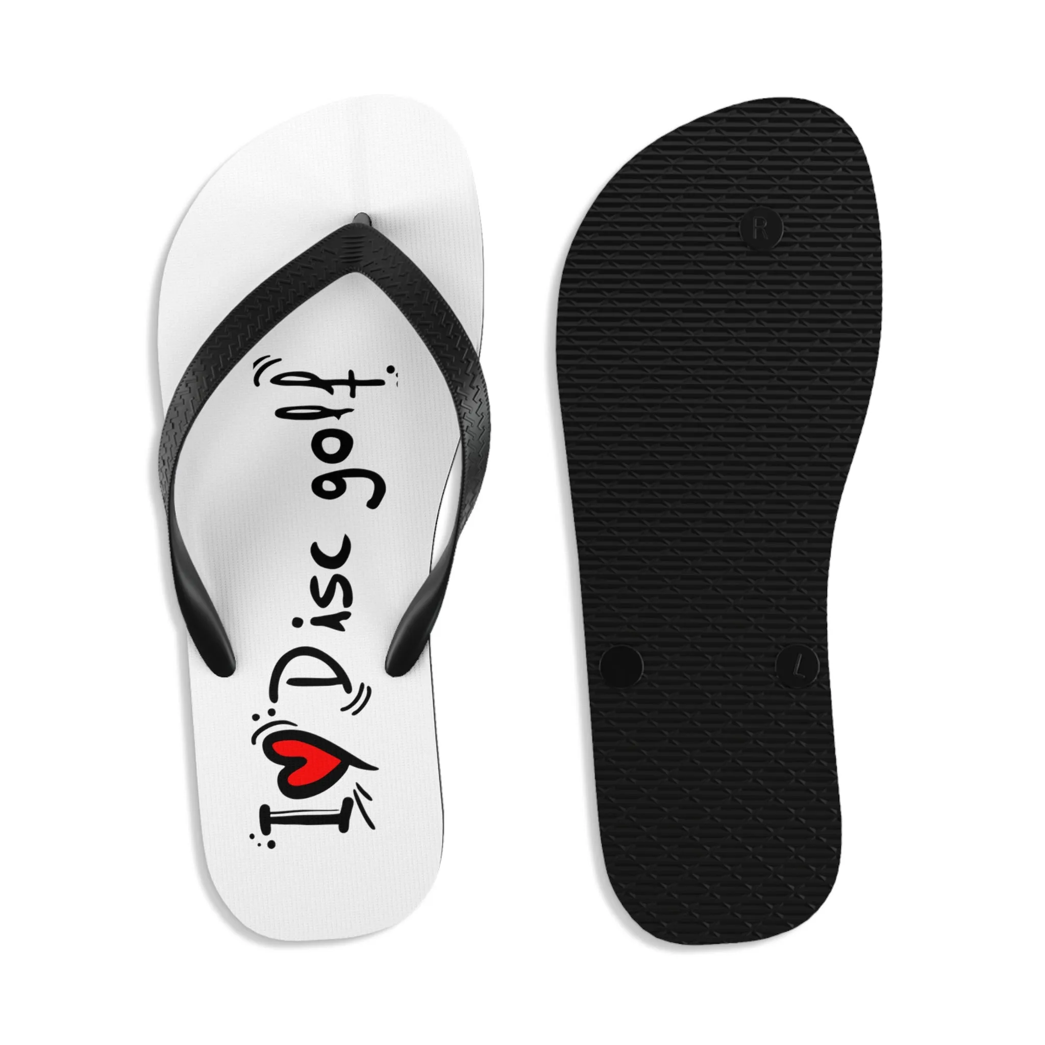 Flip-Flops - I LOVE DISC GOLF -Unisex  (S-M-L)