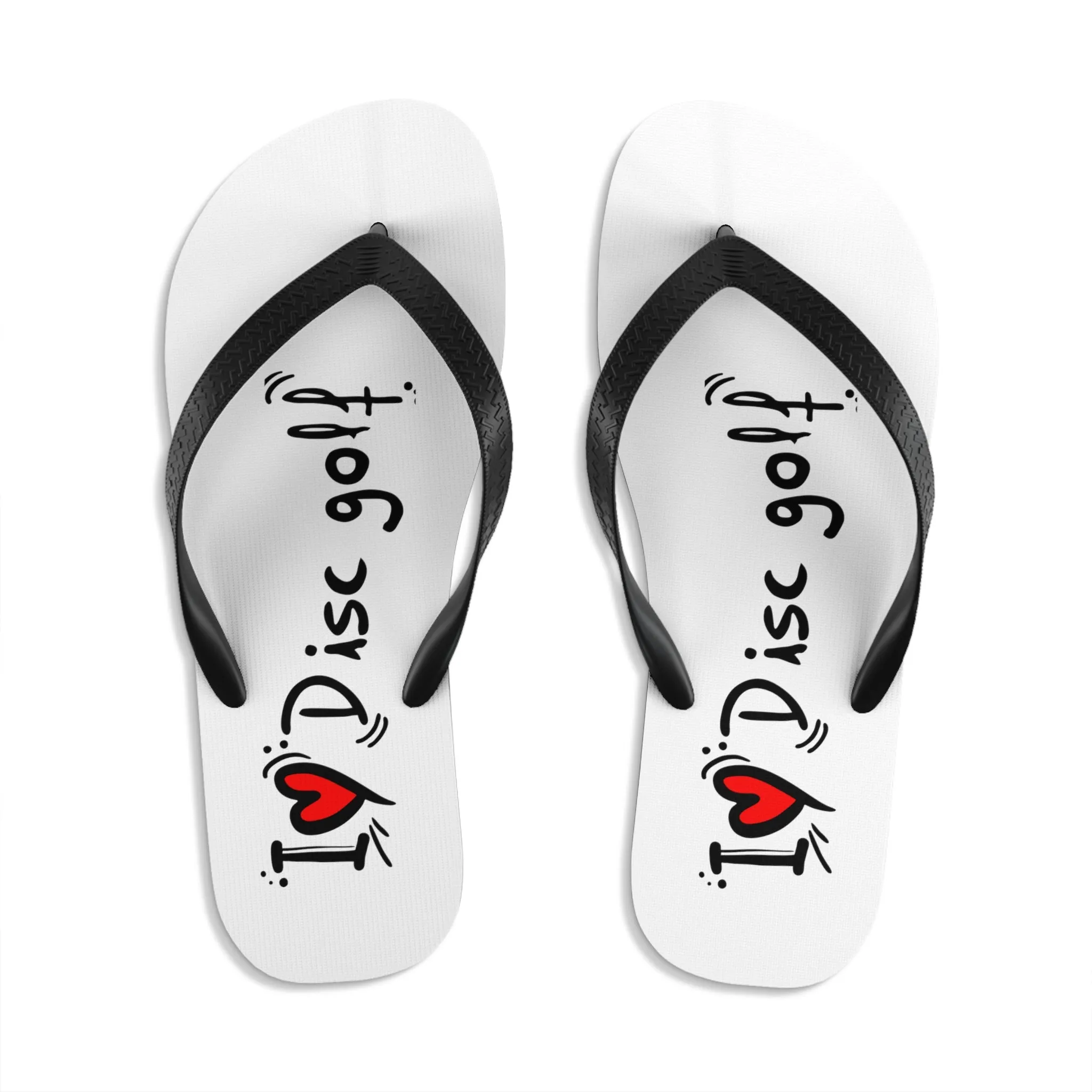 Flip-Flops - I LOVE DISC GOLF -Unisex  (S-M-L)