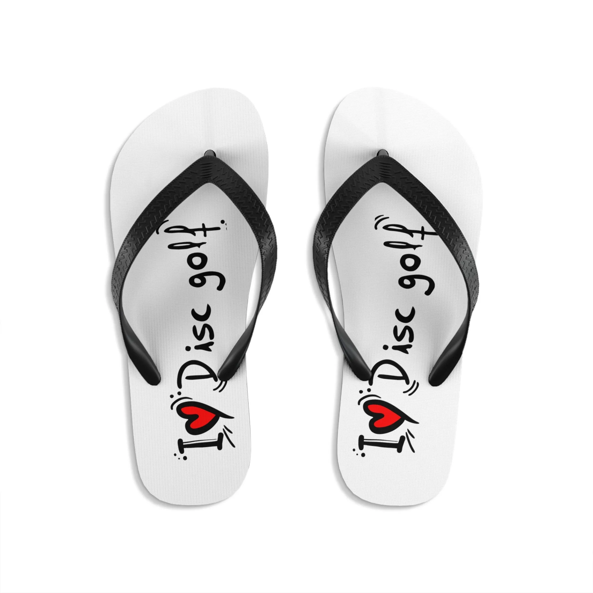 Flip-Flops - I LOVE DISC GOLF -Unisex  (S-M-L)