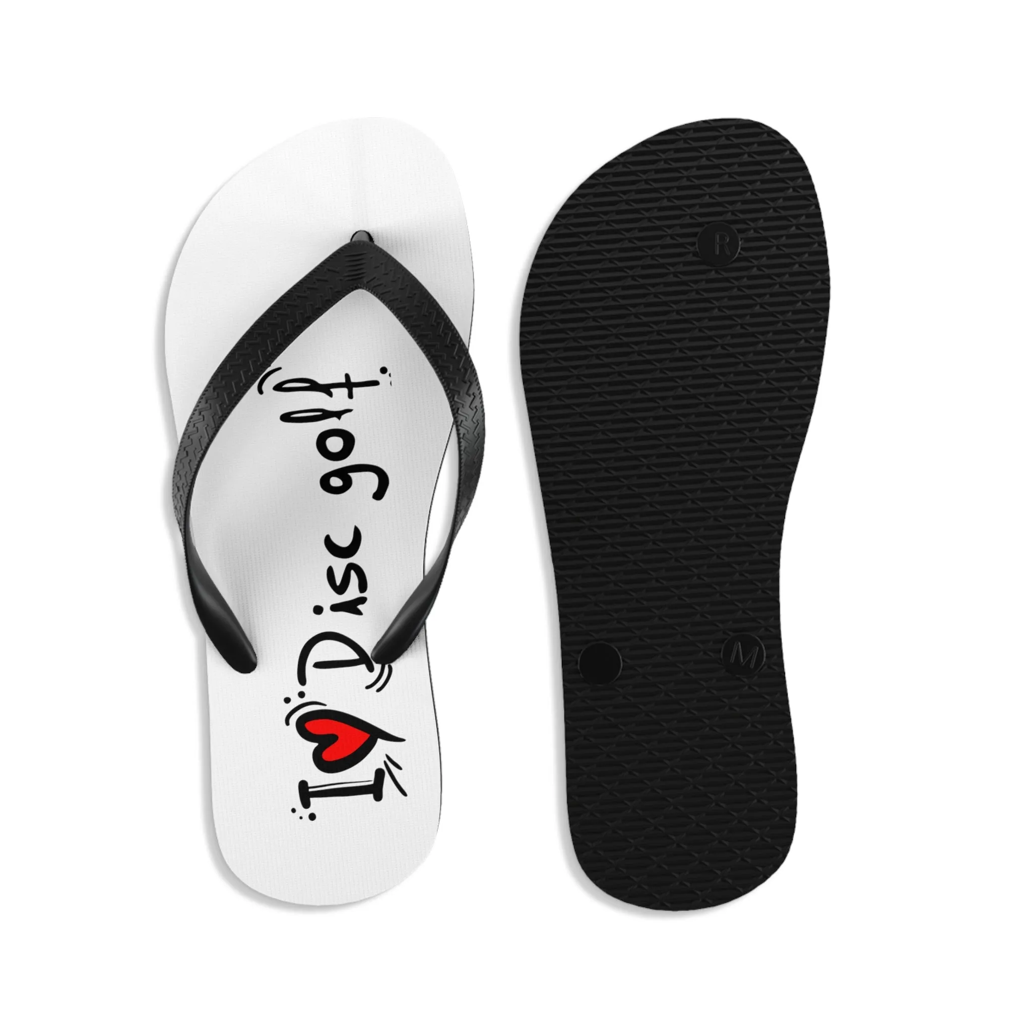 Flip-Flops - I LOVE DISC GOLF -Unisex  (S-M-L)