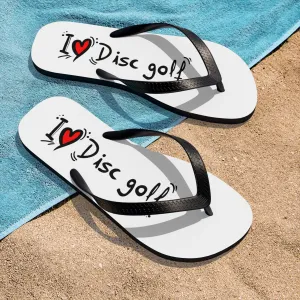 Flip-Flops - I LOVE DISC GOLF -Unisex  (S-M-L)