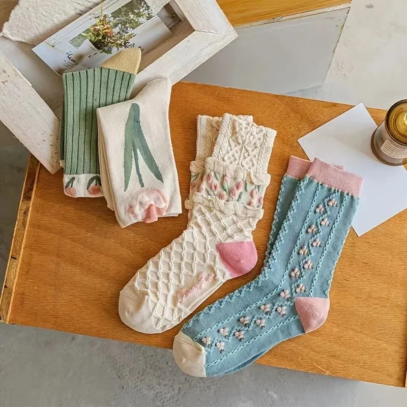 Floral Socks Set