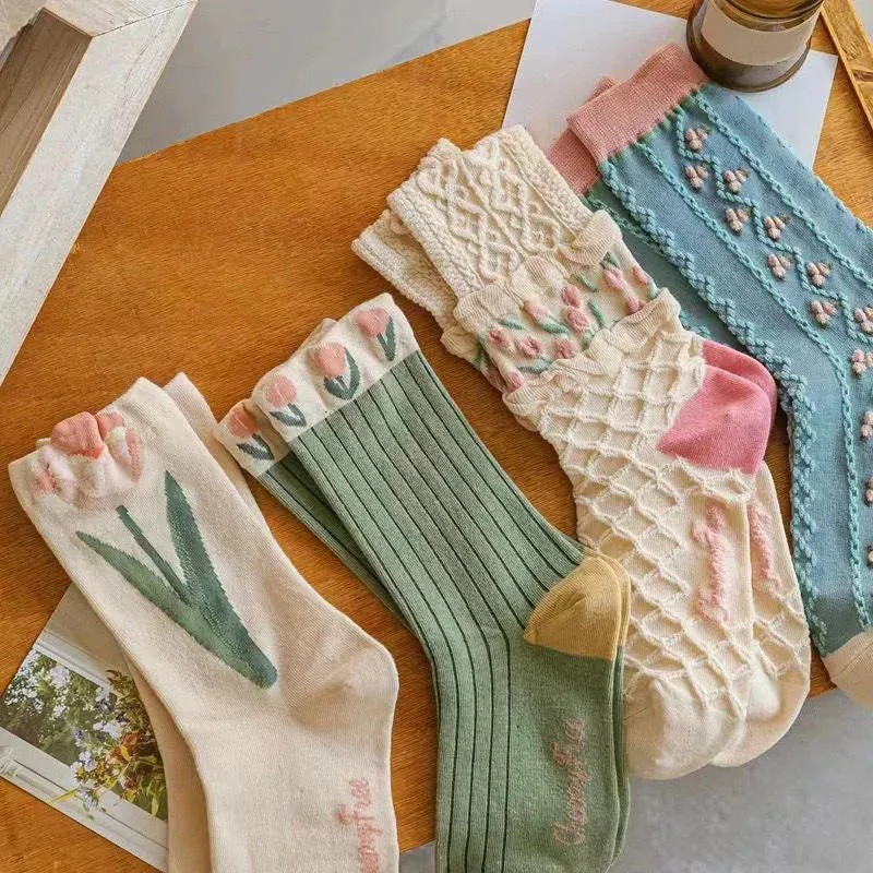 Floral Socks Set