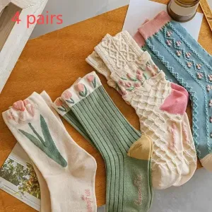 Floral Socks Set