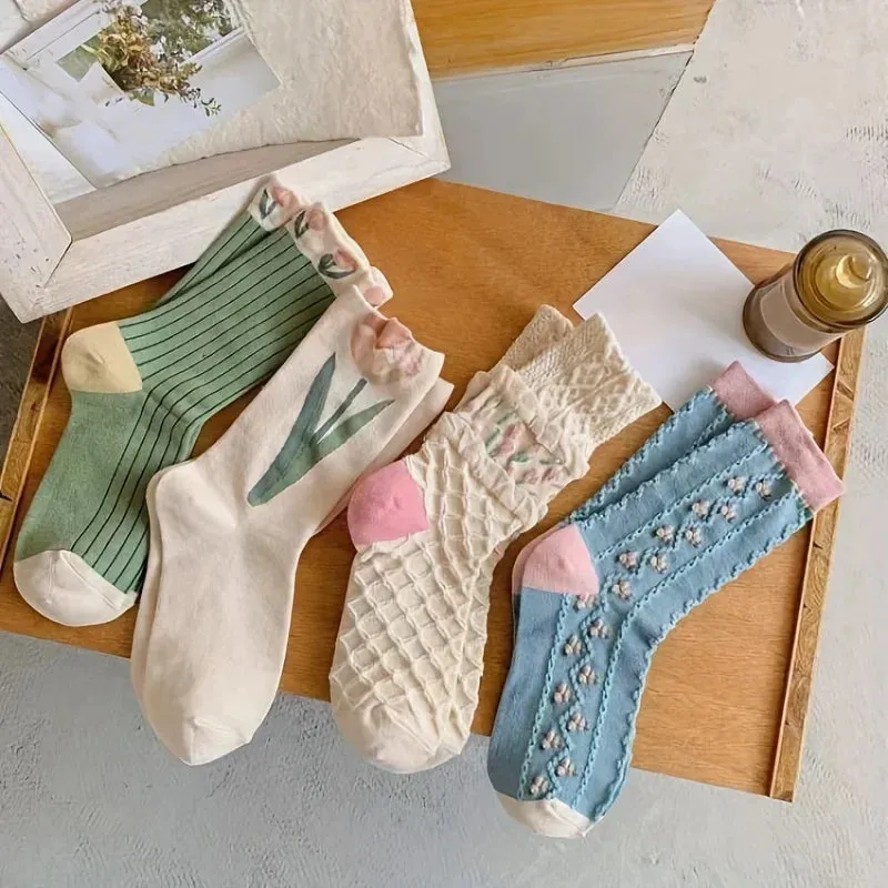 Floral Socks Set