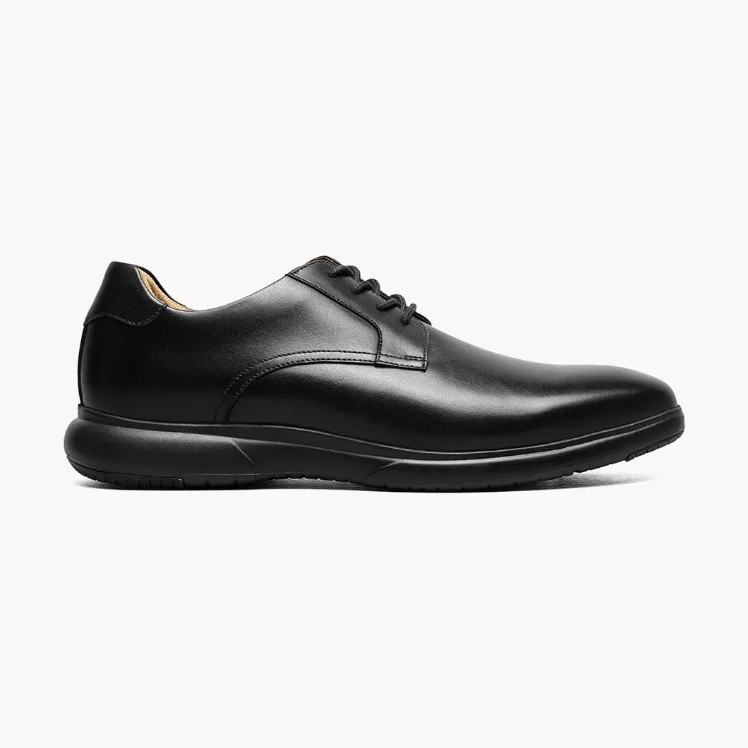 Florsheim Mens Black Lace-Up Oxford Dress Shoes - Wide