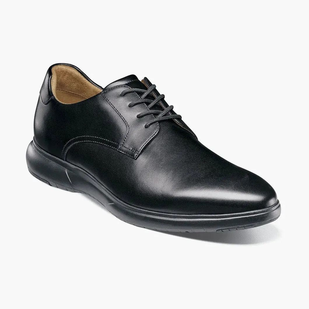 Florsheim Mens Black Lace-Up Oxford Dress Shoes - Wide