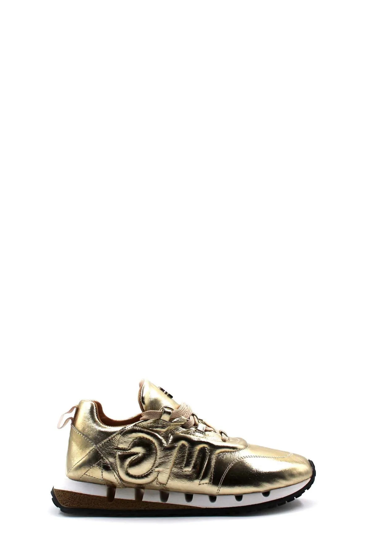 FST Genuine Leather Women's Casual Shoes 167ZA40046-3 Gold - Clichy