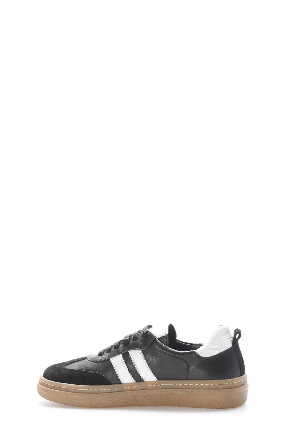 FST Genuine Leather Women's Casual Shoes 408ZA772 Black White - Arlington Heights