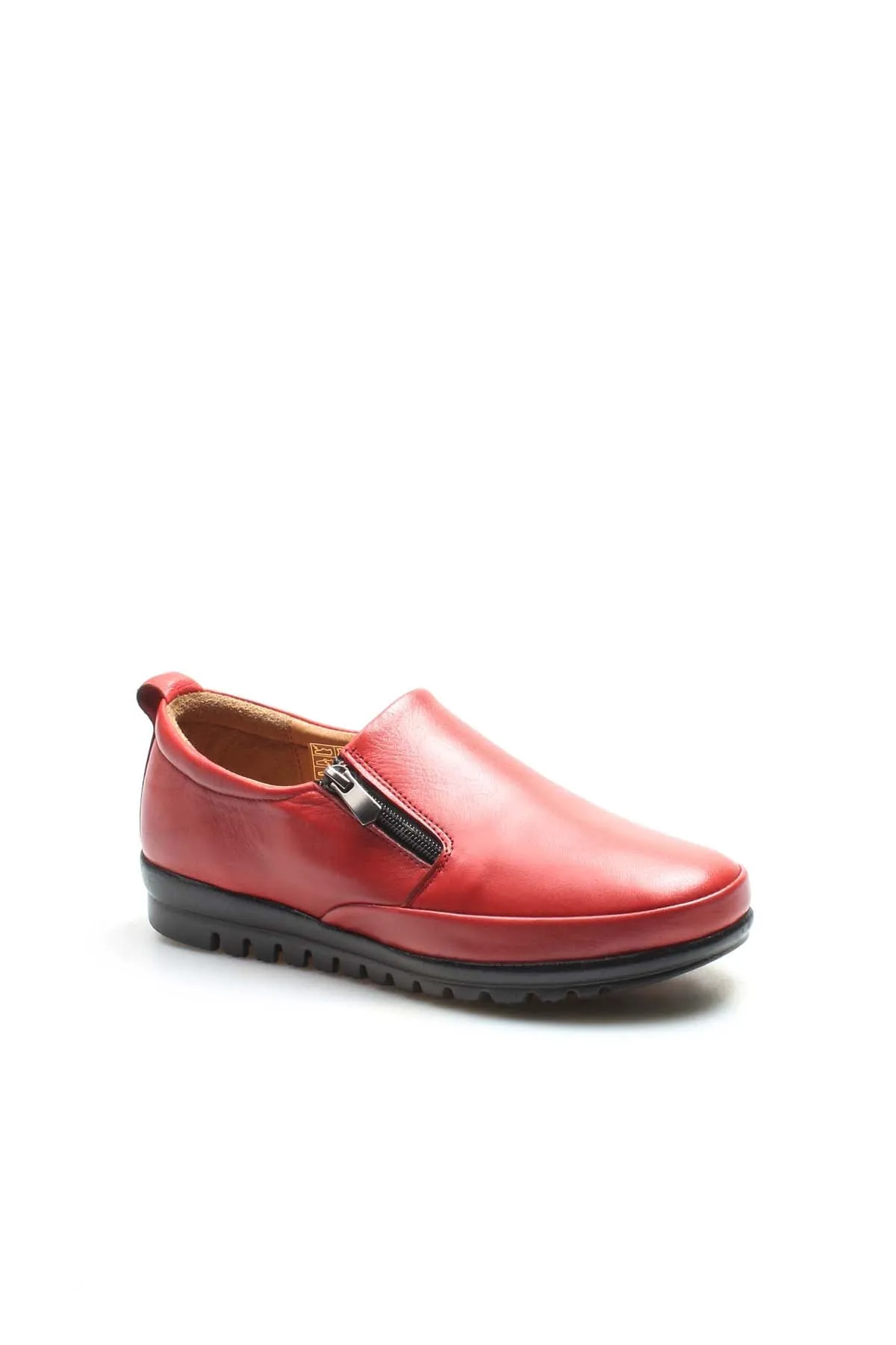 FST Genuine Leather Women's Casual Shoes 881ZA1085 Red - Tuckahoe