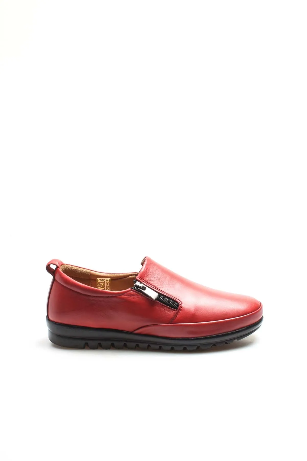 FST Genuine Leather Women's Casual Shoes 881ZA1085 Red - Tuckahoe