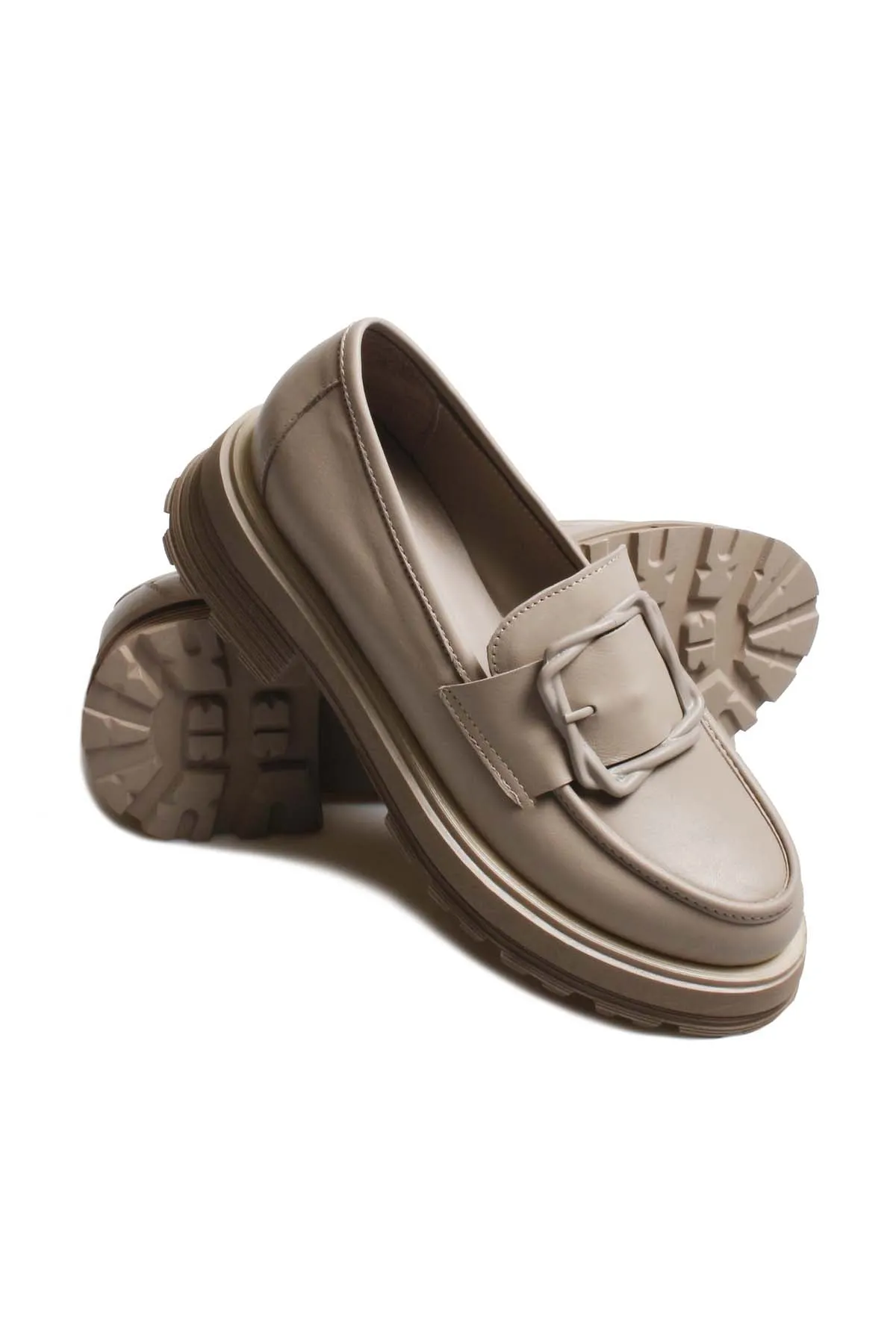 FST Genuine Leather Women's Casual Shoes 965ZA3287 Mink - Cinisello Balsamo