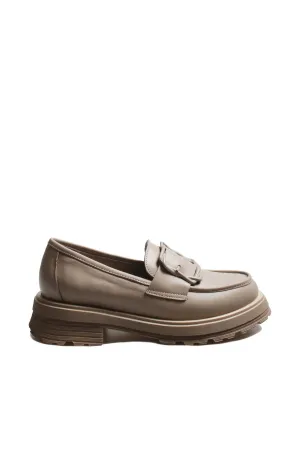 FST Genuine Leather Women's Casual Shoes 965ZA3287 Mink - Cinisello Balsamo