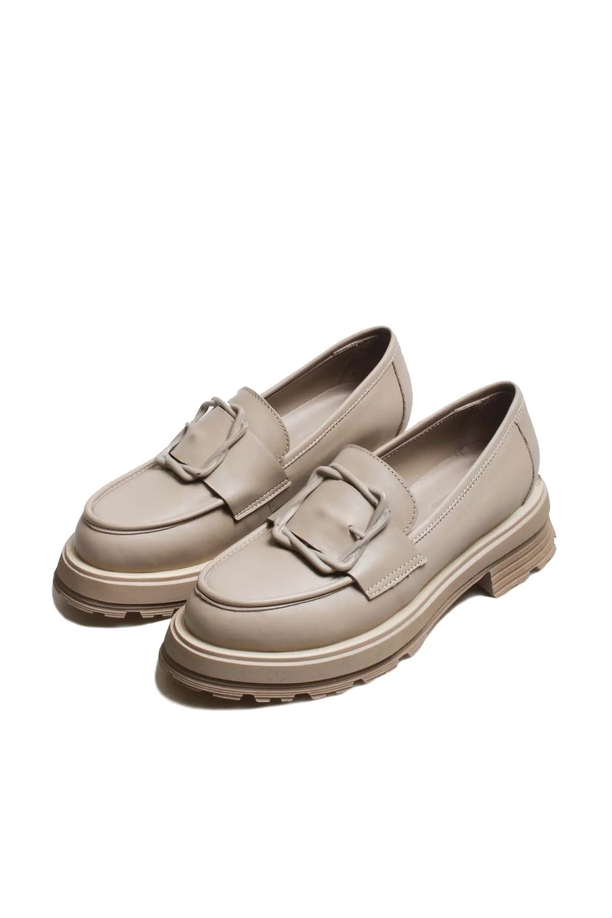 FST Genuine Leather Women's Casual Shoes 965ZA3287 Mink - Cinisello Balsamo