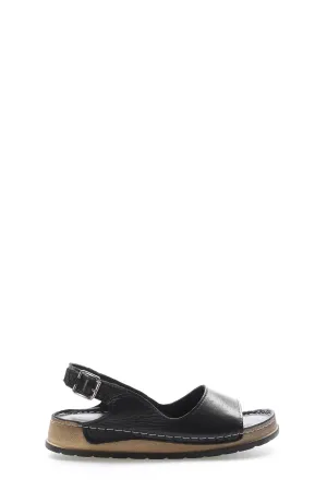 FST Genuine Leather Women's Casual Shoes 972ZA306 Black - Freeport