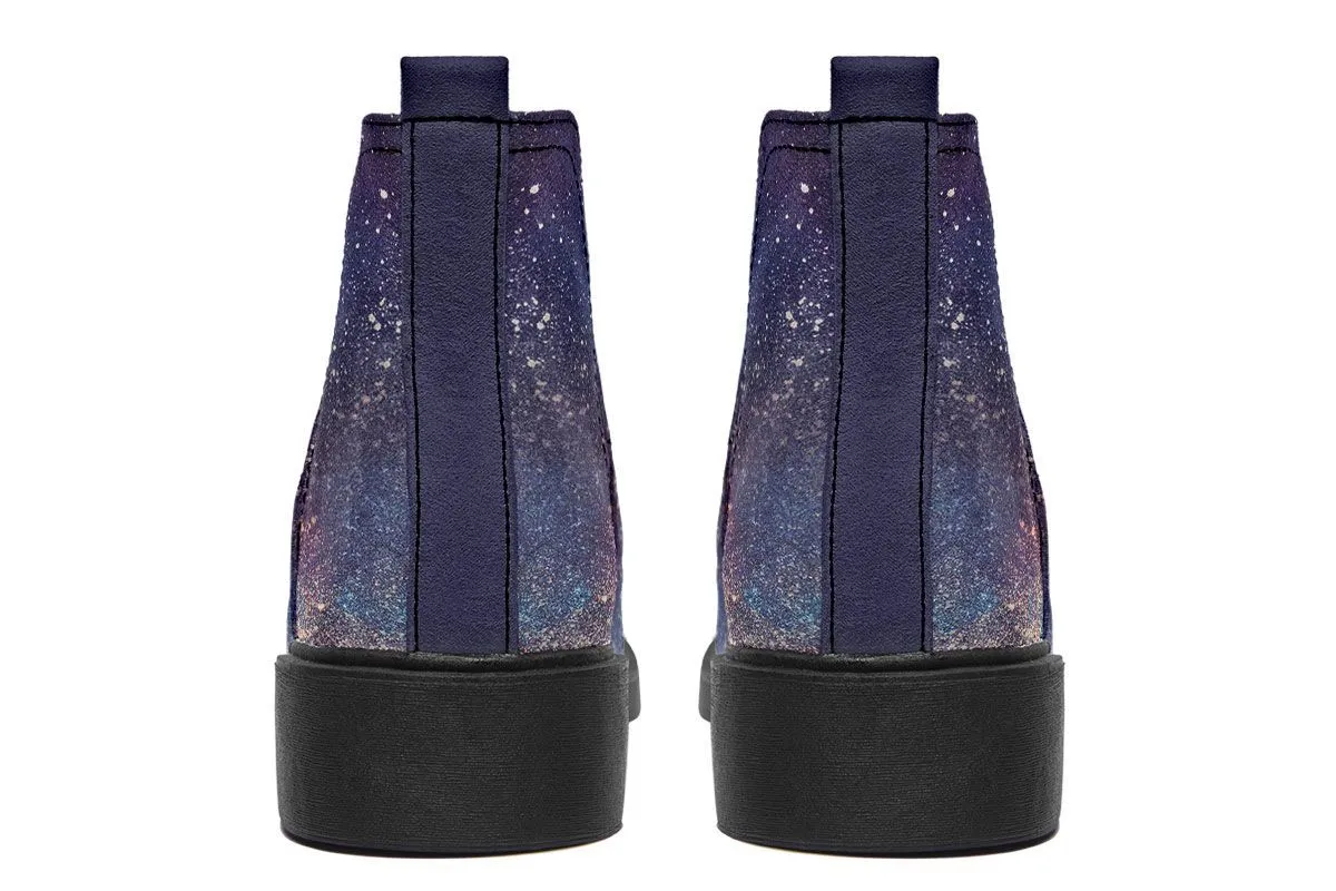 Galaxy Spray Paint Peace Feather