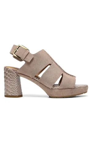 Geneva High Heel Sandle in Mushroom