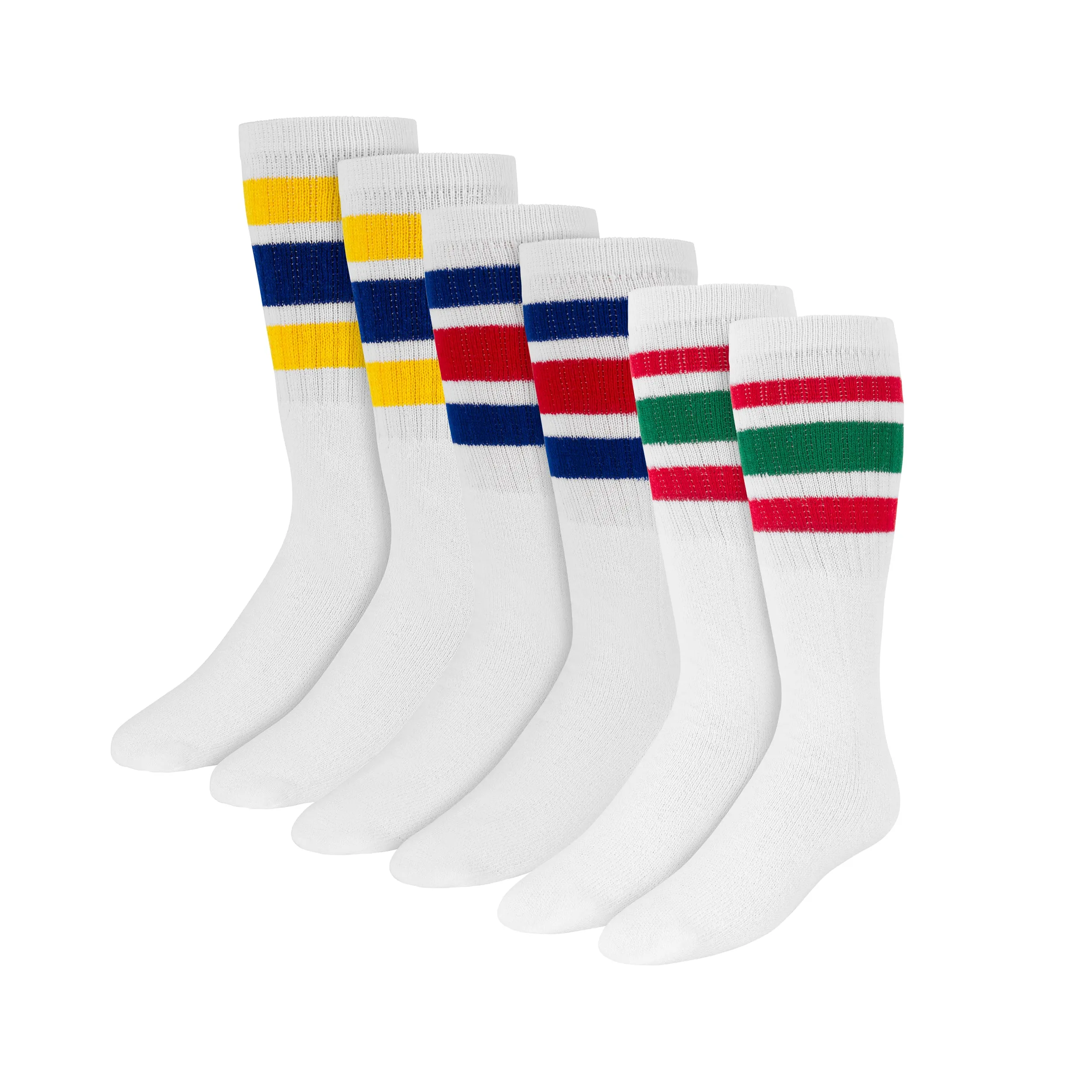 Girls 16" Tube Socks (6-Pair)
