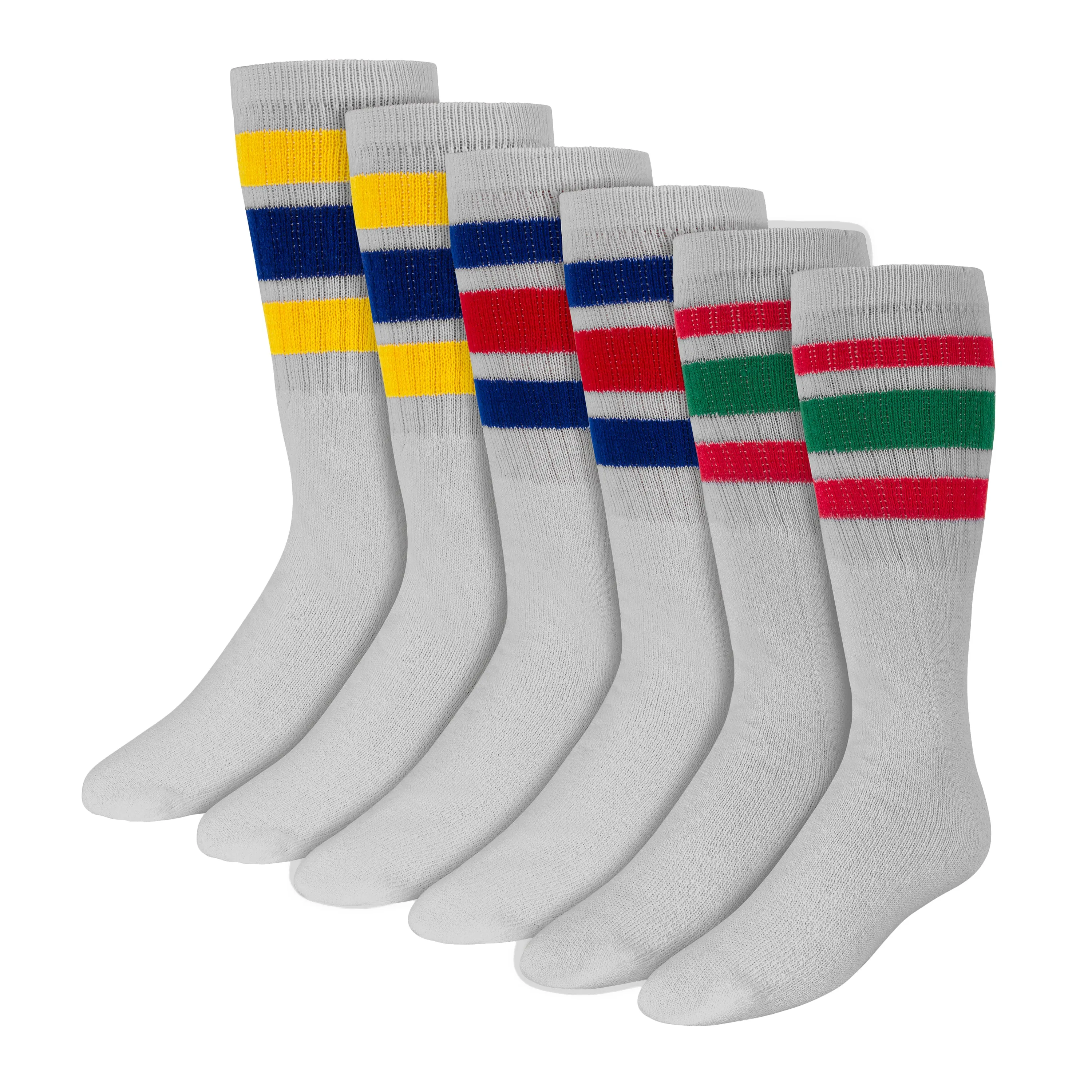 Girls 16" Tube Socks (6-Pair)
