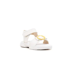 Girls White Casual Sandal KD7410