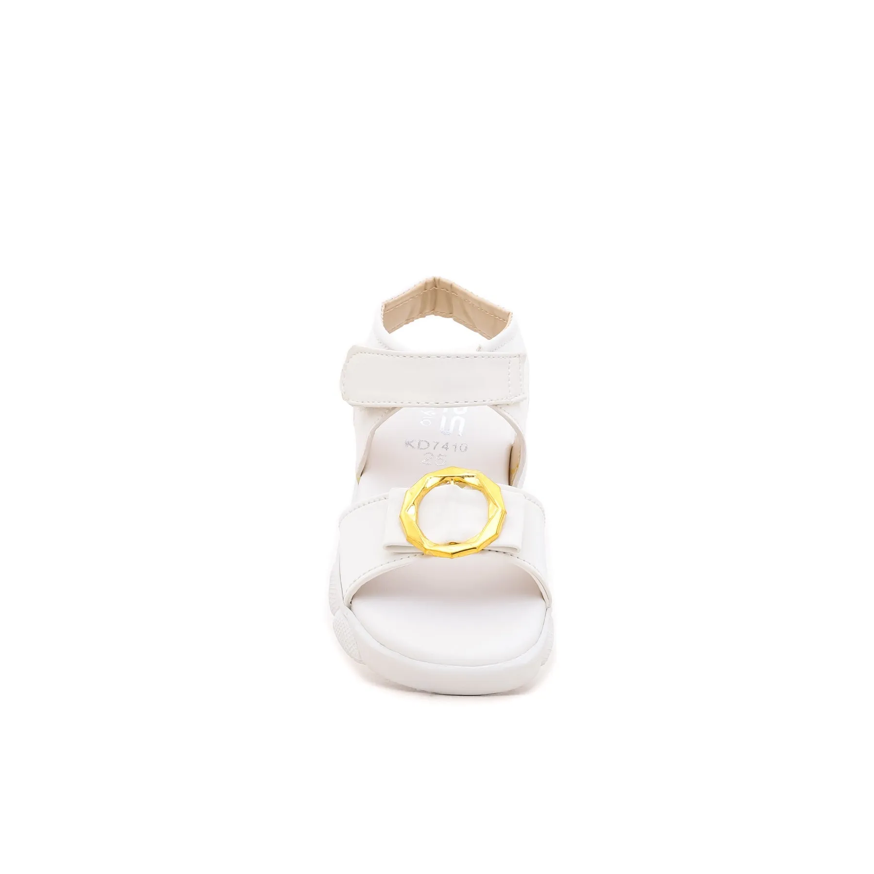 Girls White Casual Sandal KD7410