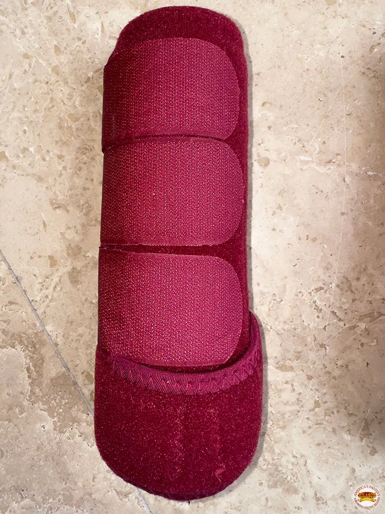 Hilason Wesern Horse Medicine Sports Boots Front Rear Hind Leg 4 Pack Wine