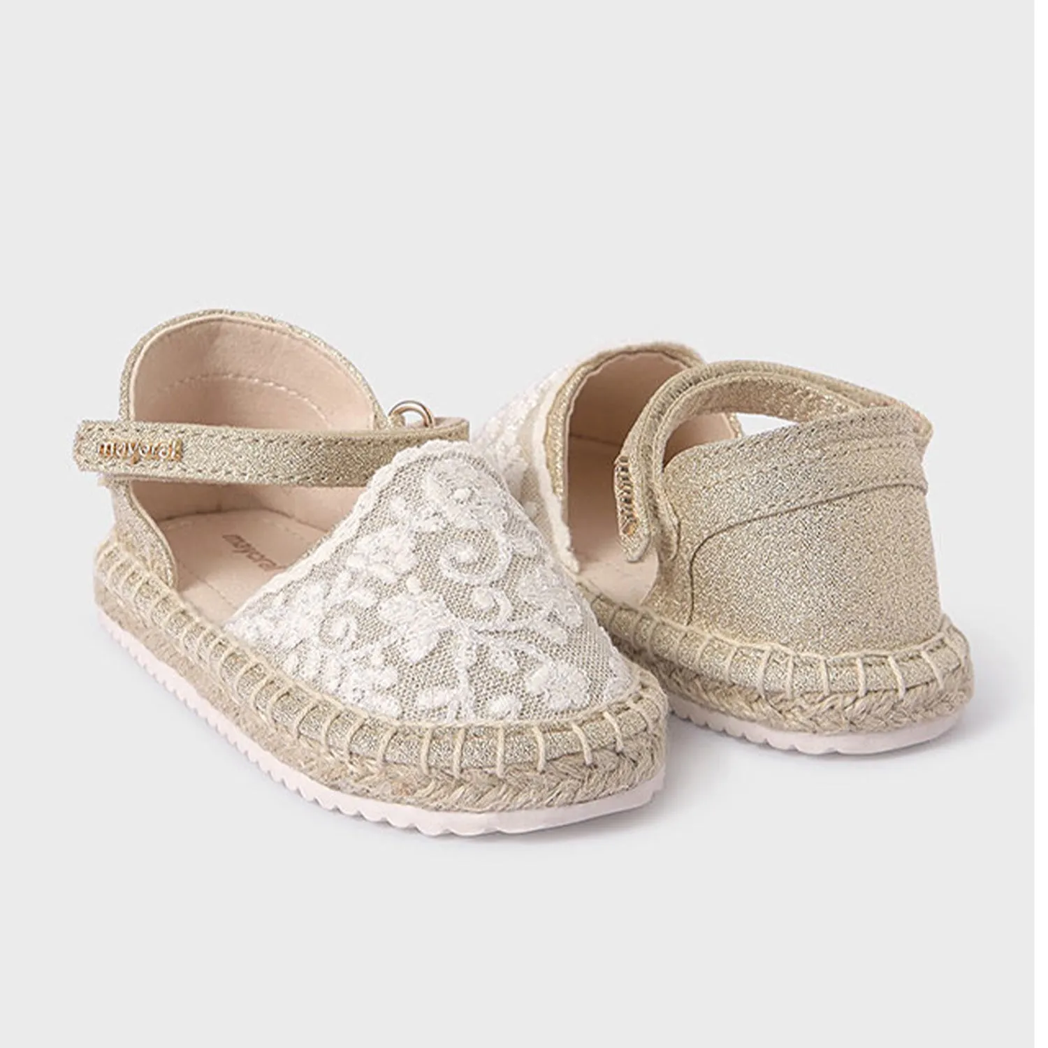 Junior Lace Canvas Sandals