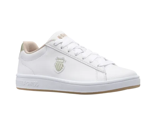 K-Swiss Women's Court Shield White Champagne Shoes