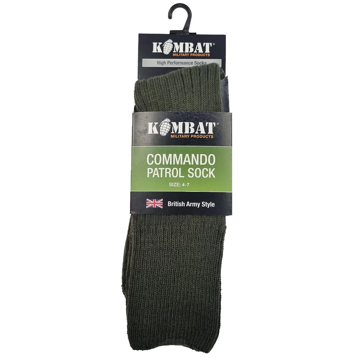 Kombat Commando Patrol Socks Olive Green