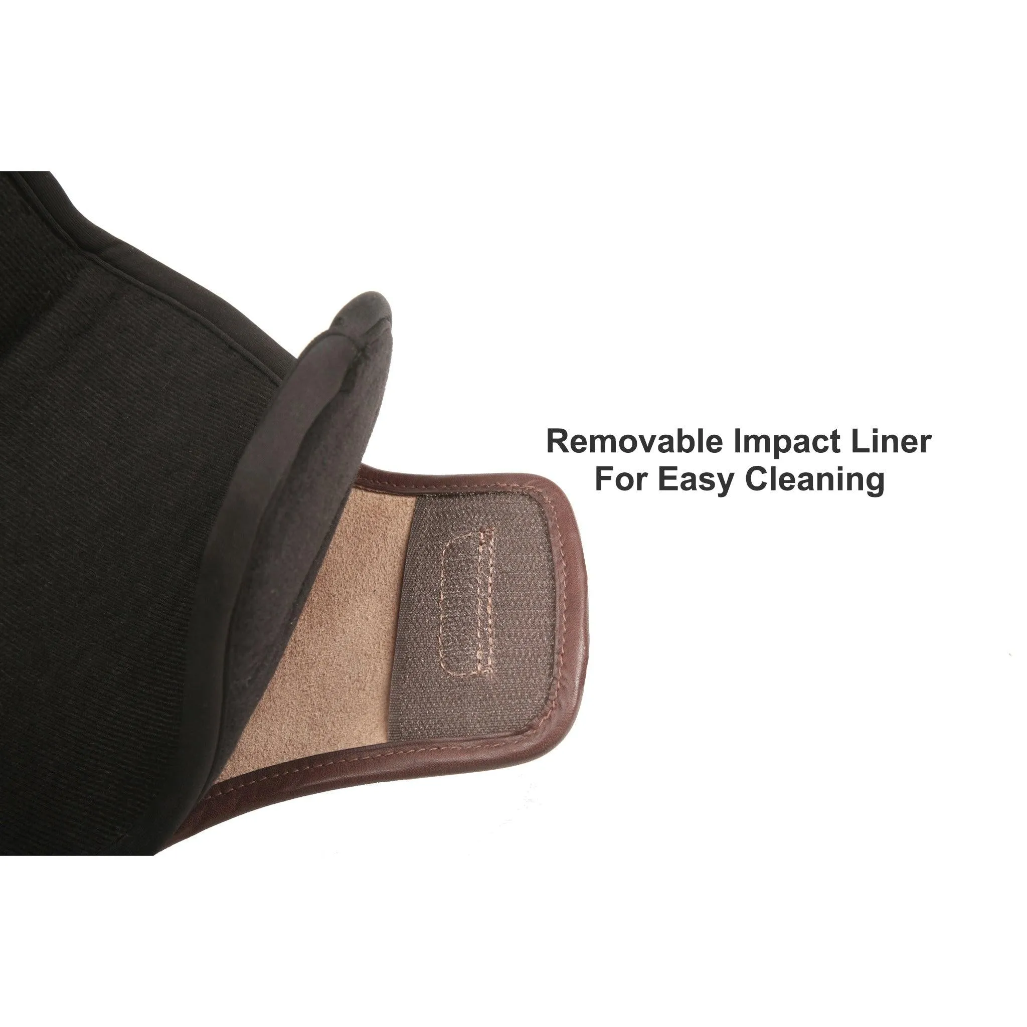 Leather Hind Jump Boot with Removable Impact Liner