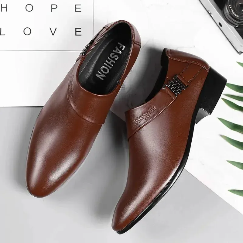 Men PU Leather Shoes Formal Dress Shoes for Men