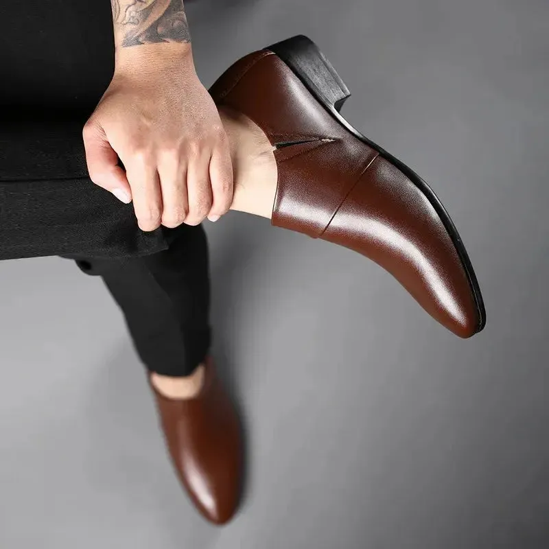 Men PU Leather Shoes Formal Dress Shoes for Men