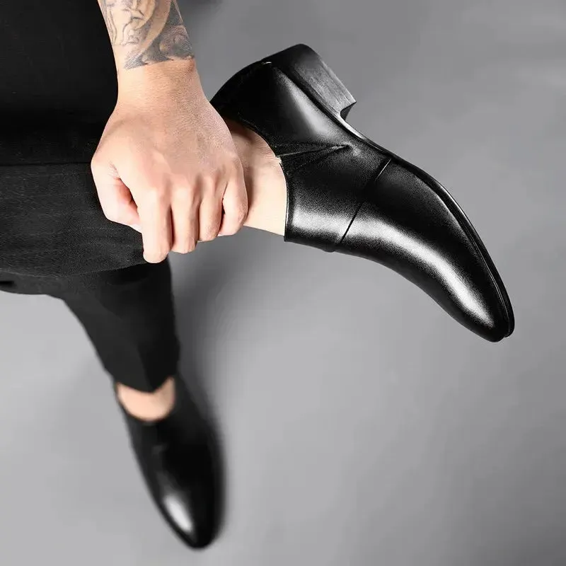 Men PU Leather Shoes Formal Dress Shoes for Men