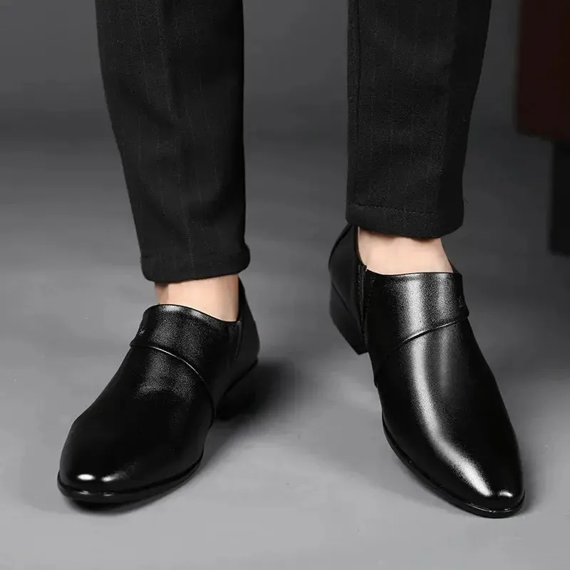 Men PU Leather Shoes Formal Dress Shoes for Men