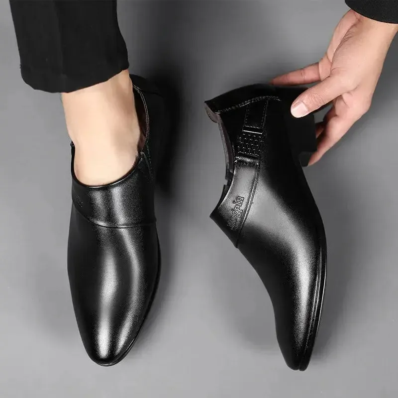 Men PU Leather Shoes Formal Dress Shoes for Men