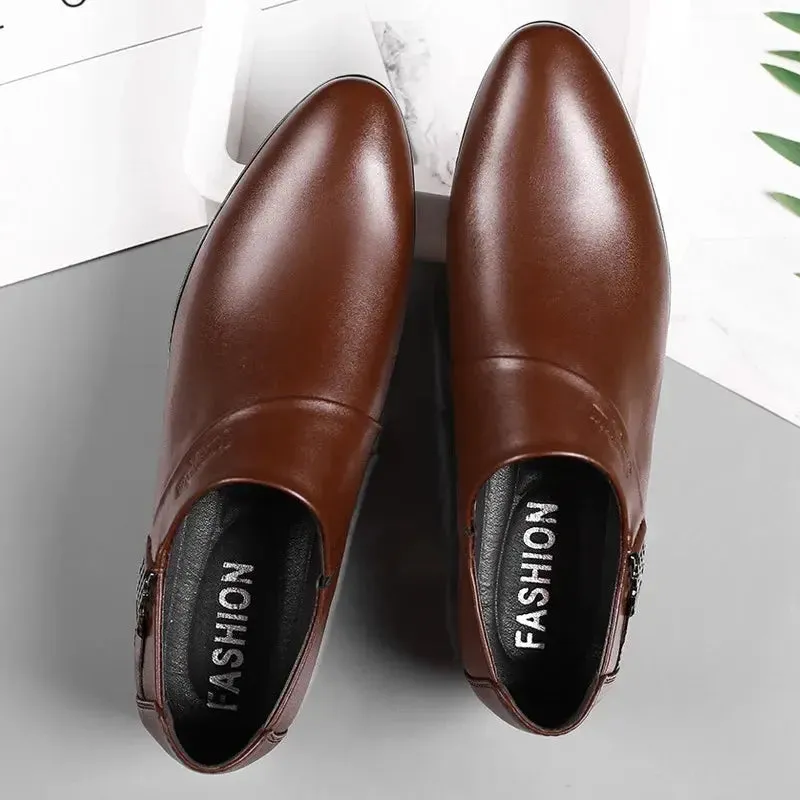 Men PU Leather Shoes Formal Dress Shoes for Men