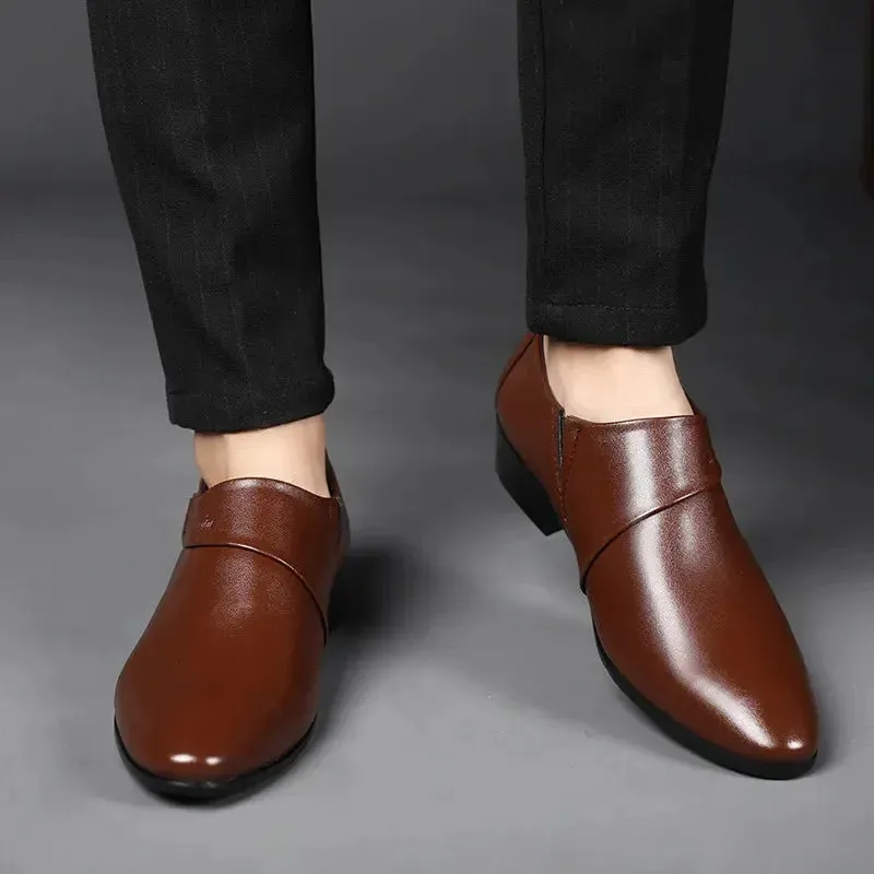 Men PU Leather Shoes Formal Dress Shoes for Men