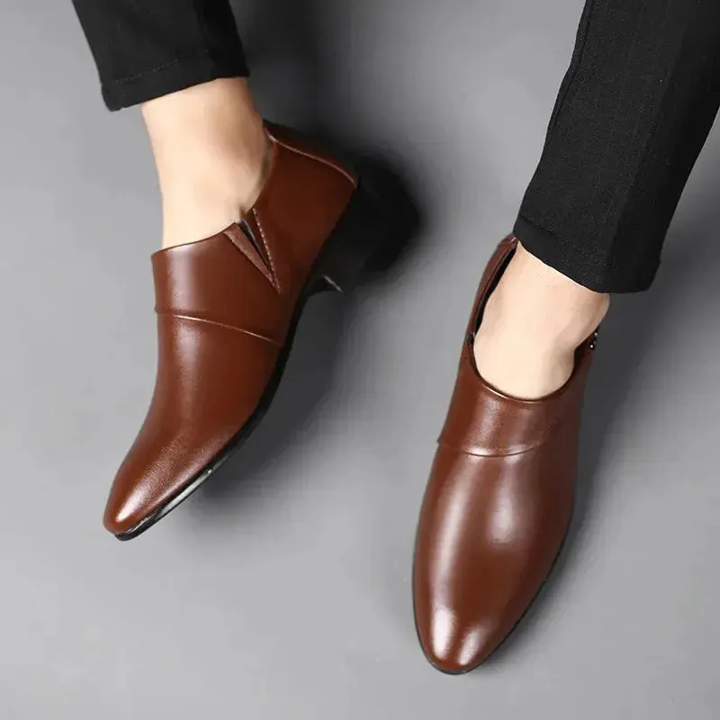 Men PU Leather Shoes Formal Dress Shoes for Men