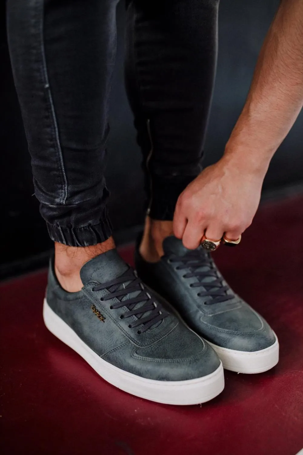 Men's Anthrachite Casual Loafer Shoes