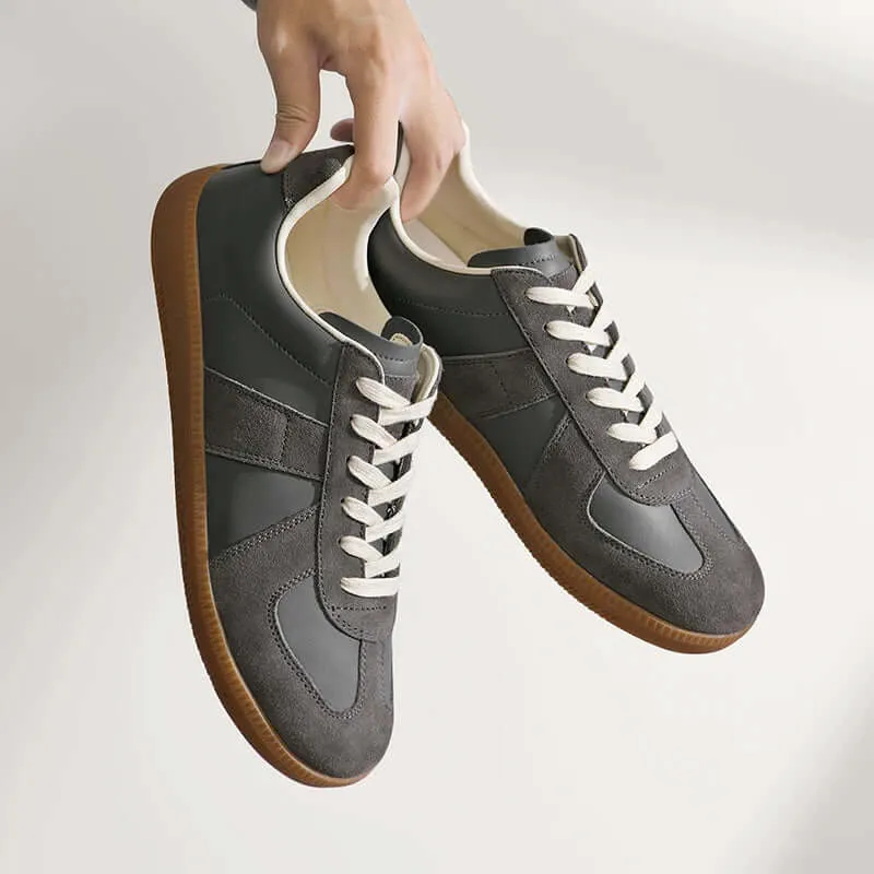 Men's Canvas Court Trainers