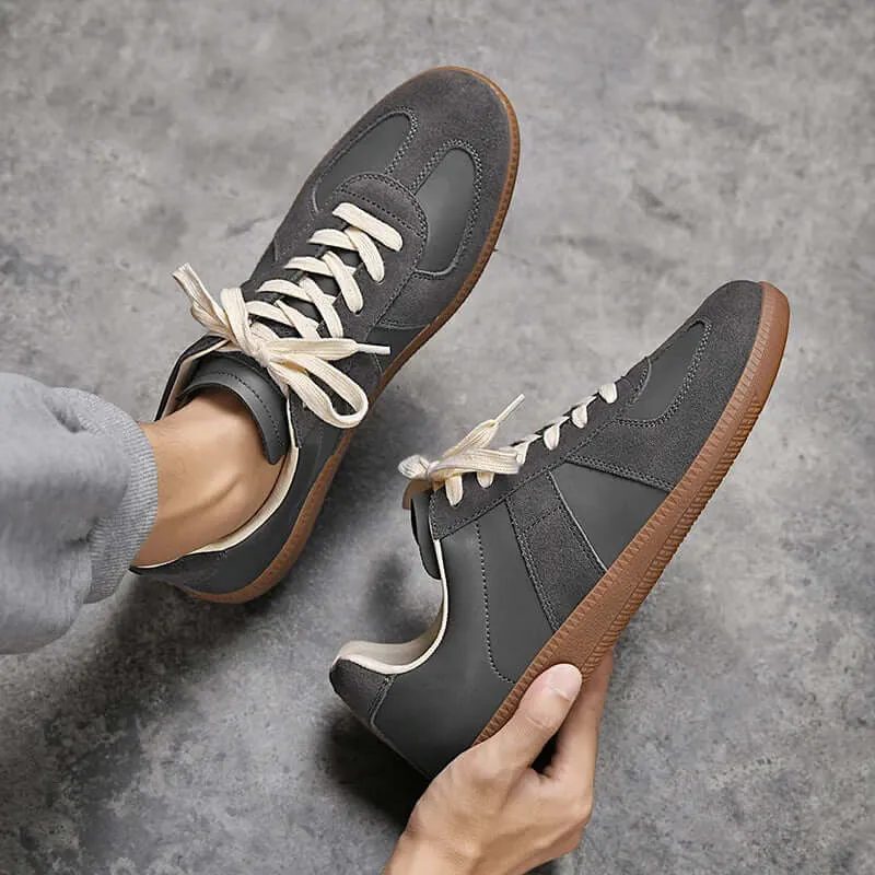 Men's Canvas Court Trainers