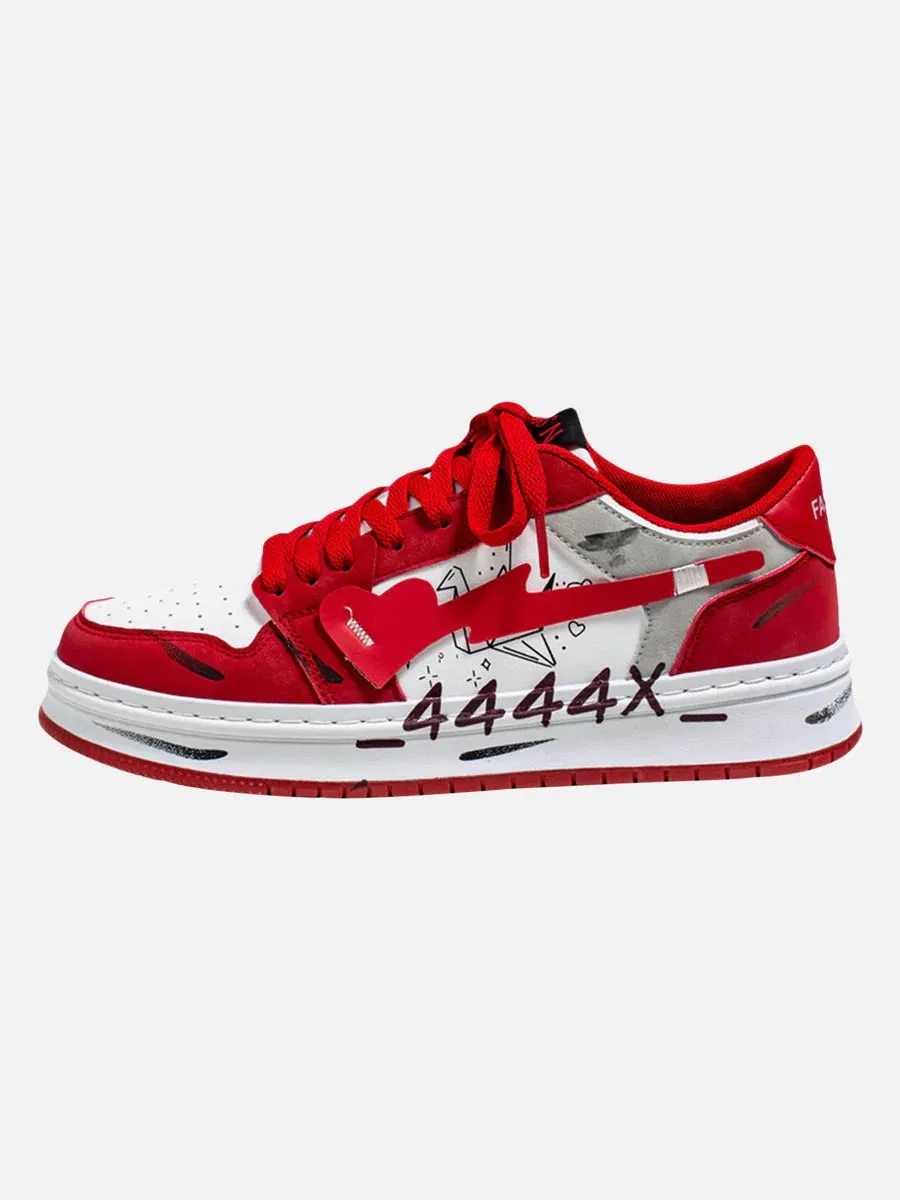 Mudroads Graffiti Skate Sneakers - 23255