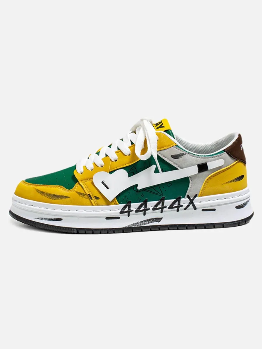 Mudroads Graffiti Skate Sneakers - 23255