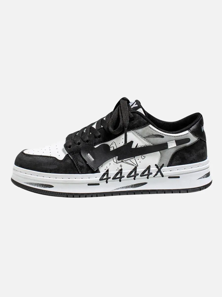 Mudroads Graffiti Skate Sneakers - 23255