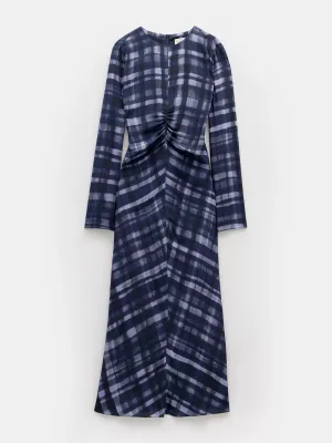 Myrah check midi dress