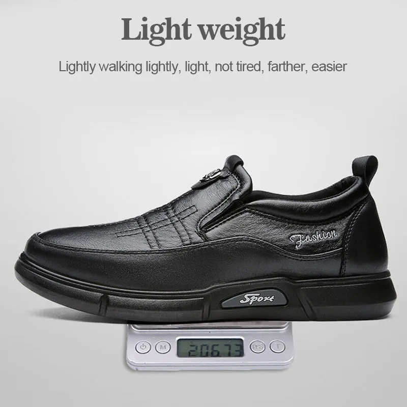 New Men's Casual Trendy Genuine Leather Shoes