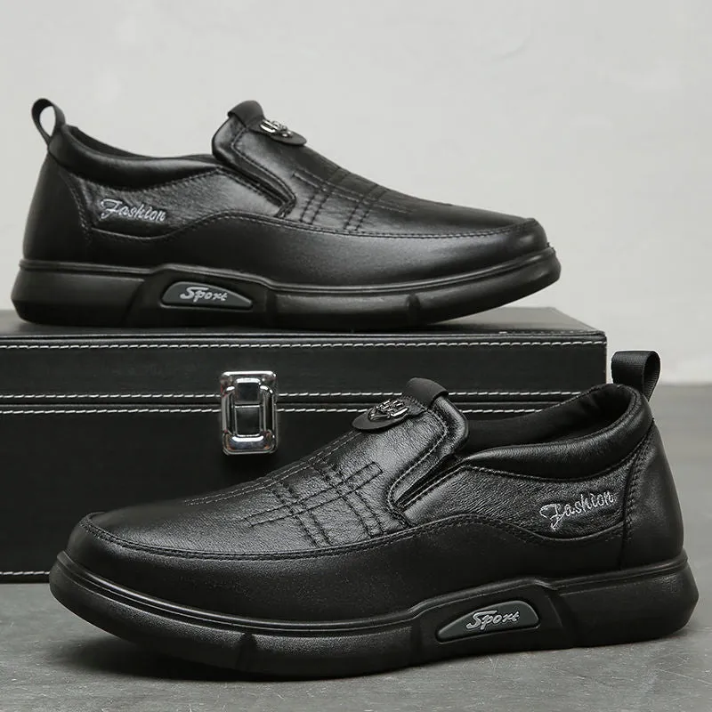 New Men's Casual Trendy Genuine Leather Shoes