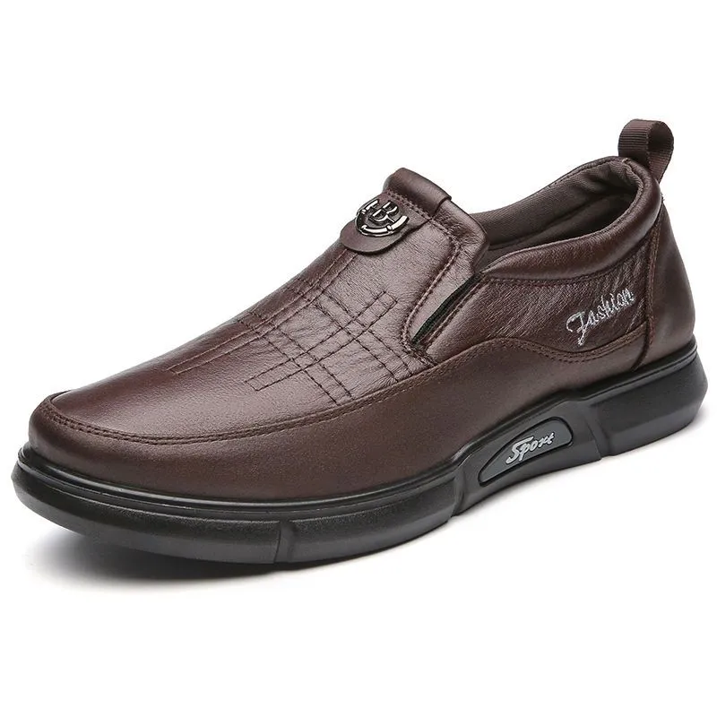 New Men's Casual Trendy Genuine Leather Shoes