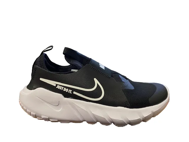 Nike scarpa da corsa da ragazzo senza laccio Flex Runner 2 DJ6038-002 nero-bianco